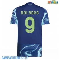 Camisa de time de futebol Ajax Kasper Dolberg #9 Replicas 2º Equipamento 2025-26 Manga Curta